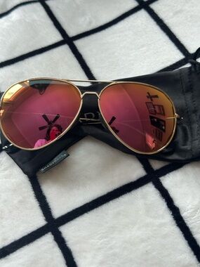 Shady Rays tangle free aviator Calimesa polarized pink aviator sunglasses